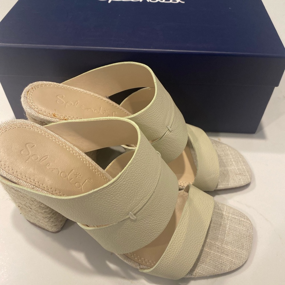 BRAND NEW NEVER WORN Splendid Beige Heels - Size 8